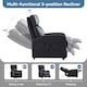 image 5 of MCC Direct Push Back Chair Faux Leather Reclining Pushback Armchair Sofa