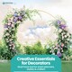 image 9 of Golden Circle Balloon Arch Frame Flower Balloon with Floor Base - 180cm