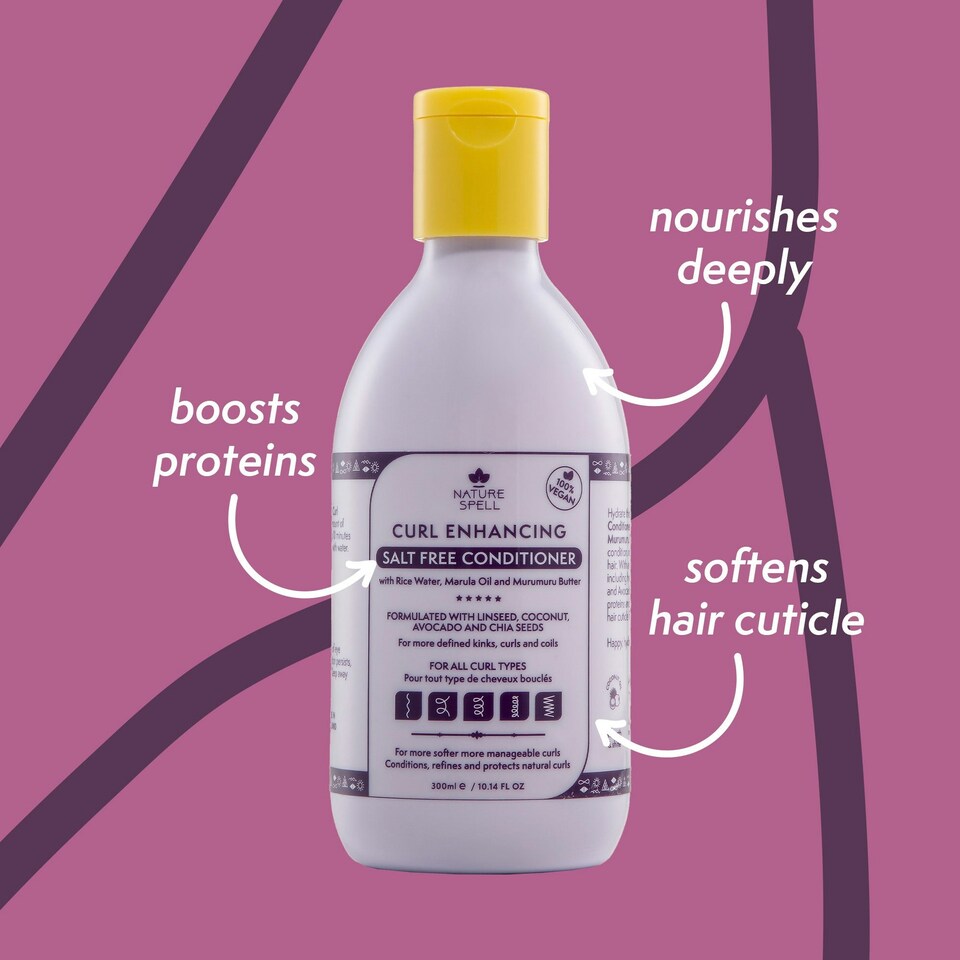image 1 of Nature Spell Curl Enhancing Salt Free Conditioner