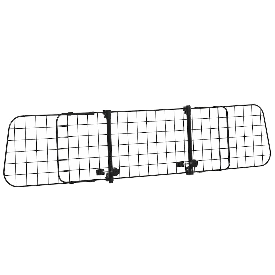 image 1 of PawHut Heavy Duty Pet Dog Car Barrier Adjustable Ventilated Mesh Wire Guard