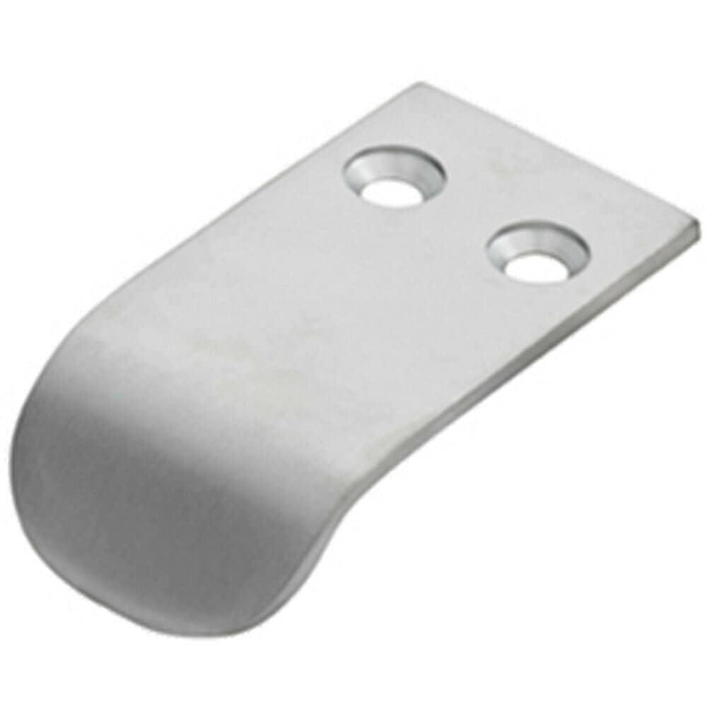 Loops Semi Concealed Cabinet Finger Pull Handle 12mm Fixing Centres Satin Chrome