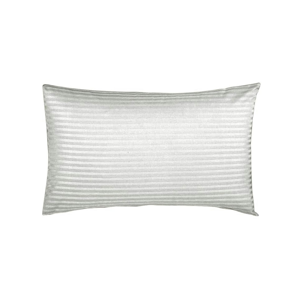 image 1 of Belledorm 540 Thread Count Satin Stripe Housewife Pillowcases (Pair) - Ivory - One Size