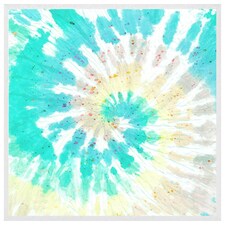 Tie dye pattern shibori print (Picture Frame) White | S