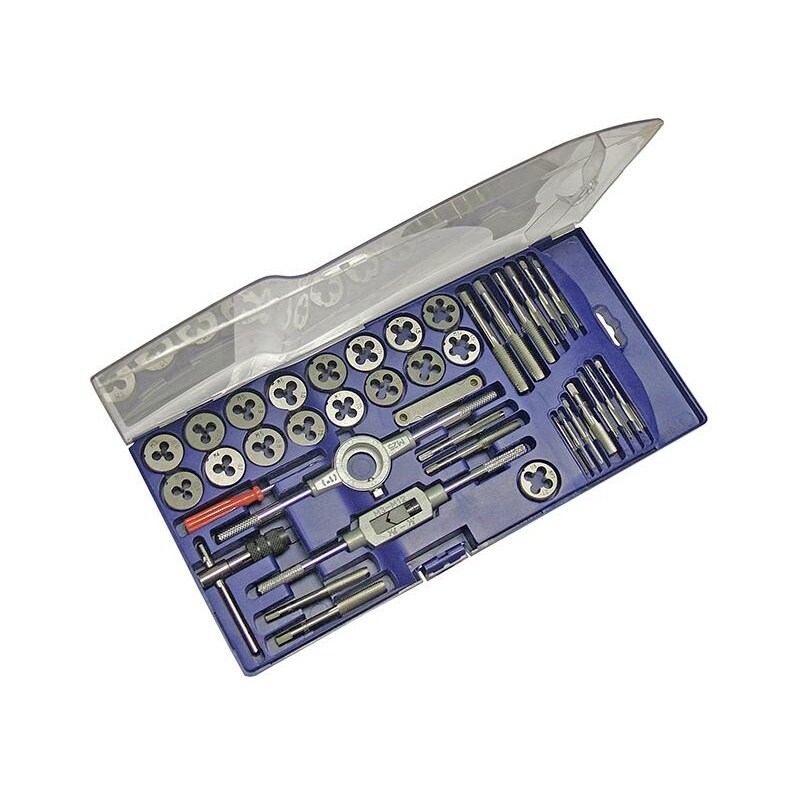 Faithfull Metric Tap & Die Set Of 39 Carbon Steel Multi Multi Colour One Size 1