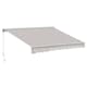 image 1 of Outsunny Garden Door Awning Retractable Canopy Electric Patio Shelter 3M | Cream | 1