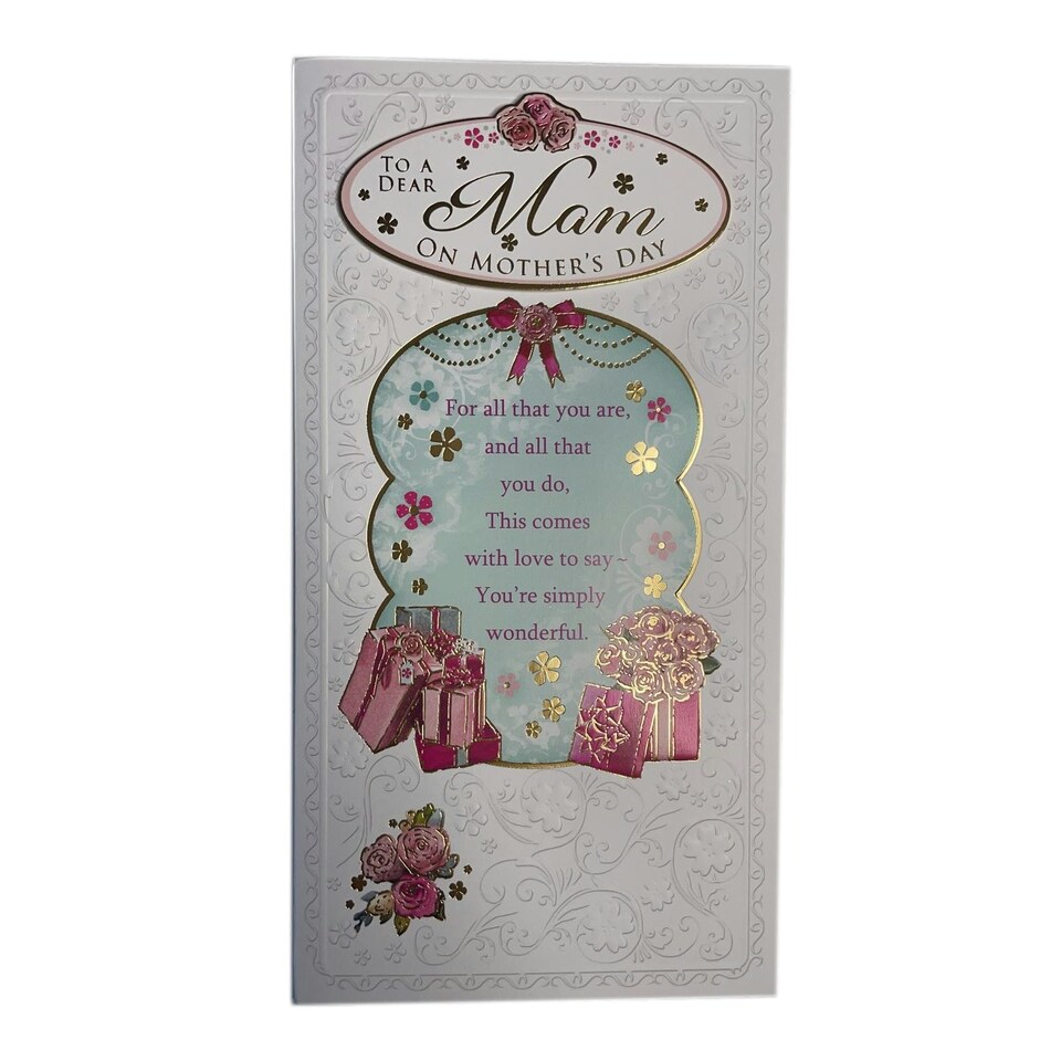 To A Dear Mam Gifts Design Mother's Day Card