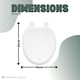 image 2 of Marco Paul White Toilet Seat Soft Padded Wooden Soft Close 18"