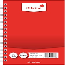 60 Pages 6.25"x3.75" Twin Wire Notebook