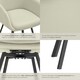 image 5 of Dining Chair Alicon - swivel armchair with padding and continuous backrest - Set of 2 Grey | Greige