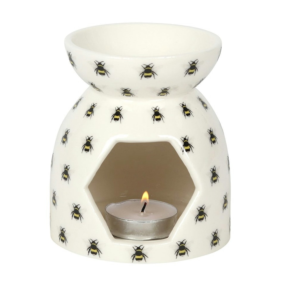 image 1 of Something Different Bee Oil Burner - White - One Size