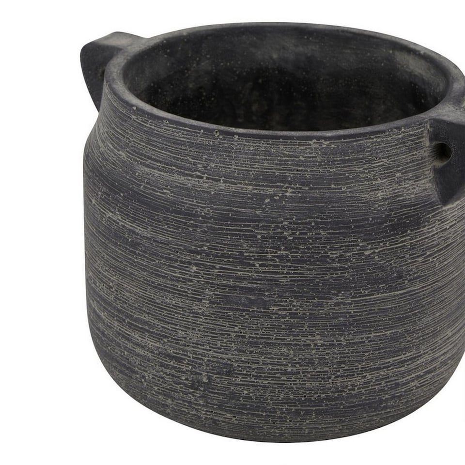 image 1 of Amalfi Hydria Pot - Ceramic - L18 x W21 x H15 cm - Grey | Grey