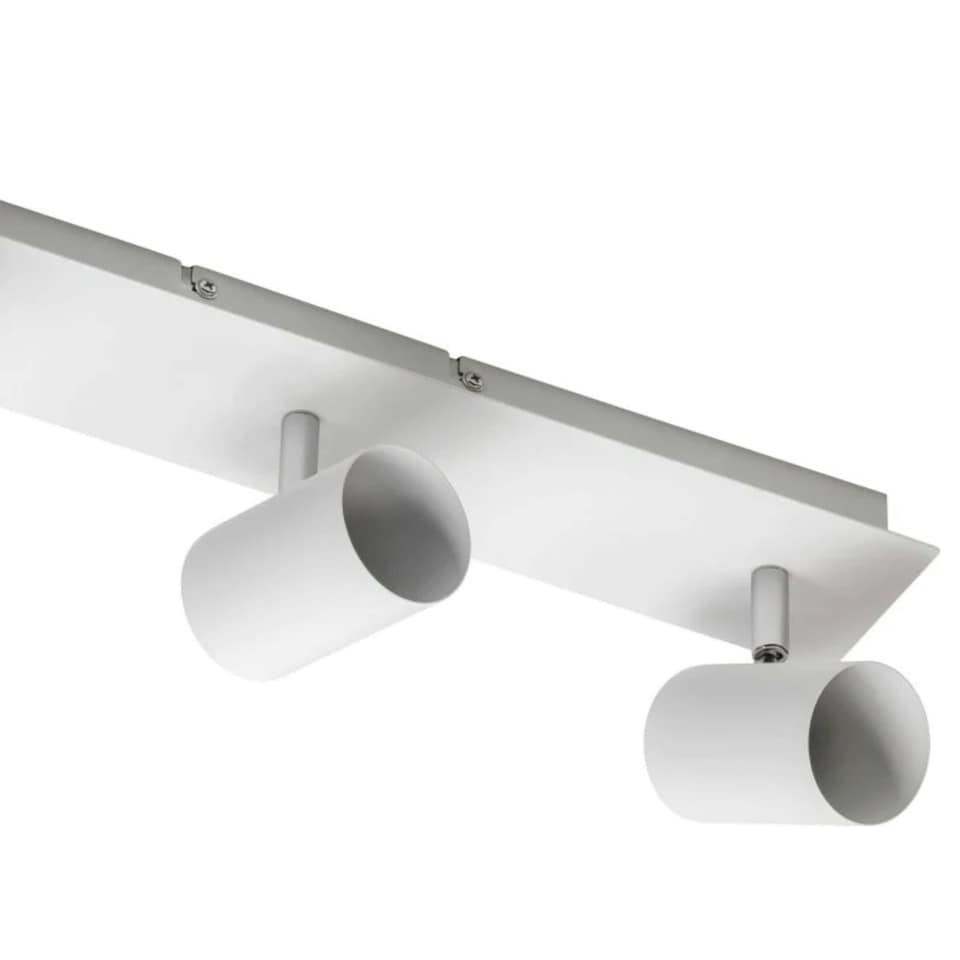 image 1 of CGC VENETO White Triple GU10 Ceiling Spotlight Three Head Adjustable Bar Light White