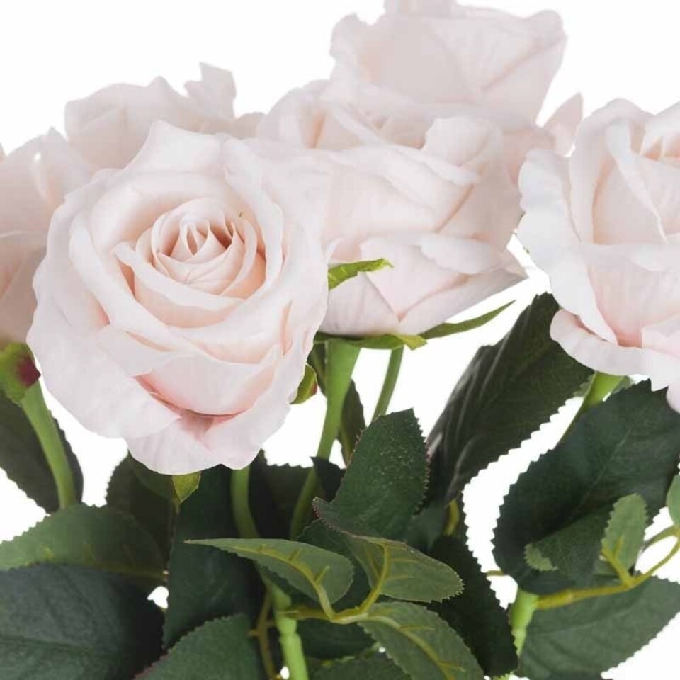 image 1 of Cream Tea Rose Artificial Flower - L6 x W9 x H53 cm - Pink