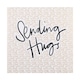 image 4 of Hallmark Thinking of You Card - 'Sending Hugs' Typography Design