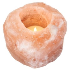 Something Different Single Himalayan Salt Candle Holder - Pink - One Size