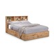 image 3 of Natural Oak Ottoman Storage Bed - Double 4ft 6" (135cm)