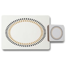 Greek Olive Tree Leaves (Placemat & Coaster Set)