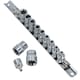 image 1 of 3/8" Drive Female Torx Star E Shallow Sockets E4 - E20 12pc Set On A Rail