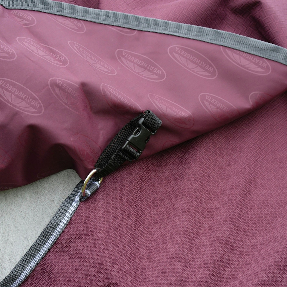 image 1 of Weatherbeeta Comfitec Plus Dynamic II Detachable Neck, Standard-Neck Midweight 220g Horse Neck Rug - Maroon/Grey - Pony