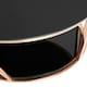image 3 of Interiors By Premier Durable Round Rose Gold Finish Side Table, Side Table For Livingroom, Tempered Glass Modern Side Table Multi