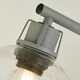 image 3 of CLEAR GLASS AND GREY TASK TABLE LAMP