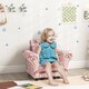 image 2 of AIYAPLAY Kids Sofa Set Toddler Armchair with Footrest, Children Chair, Pink