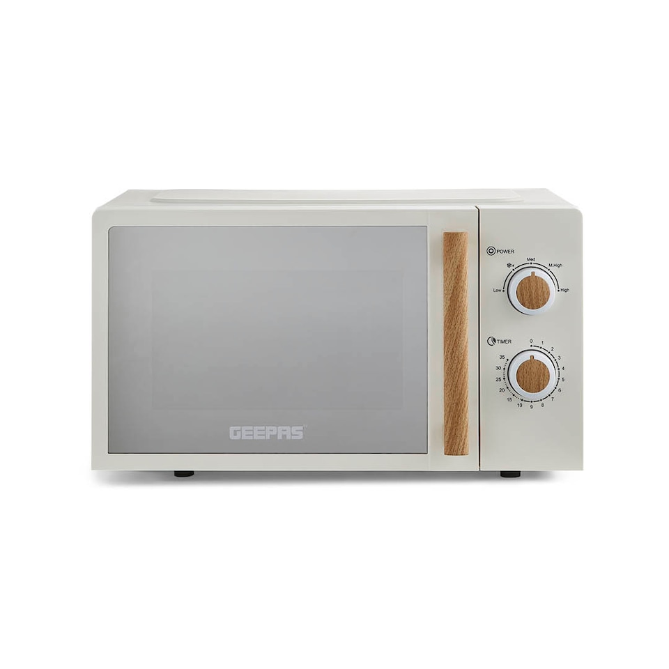 image 1 of GEEPAS 20L Microwave Oven 700W | NordiQ Design Cream