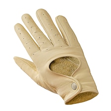 Car Driving Leather Gloves Premium Nappa Leather Bus Working | Cream