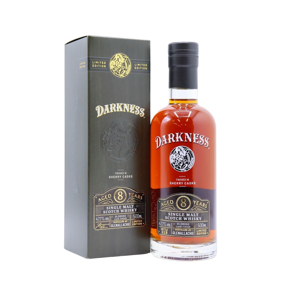 GlenAllachie - Darkness - Oloroso Sherry Cask Finish 8 year old Whisky