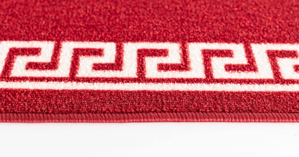 image 1 of Machine Washable Greek Key Design Anti Slip Doormats -