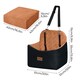 image 2 of Skylos Pet Booster Dog Car Seat Travel Carrier Bed Bag Basket Puppy | Brown | Brown