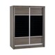 image 1 of Lisbon 2 Door Sliding Wardrobe - L56 x W117.5 x H187.5 cm - Black Wood Grain Black