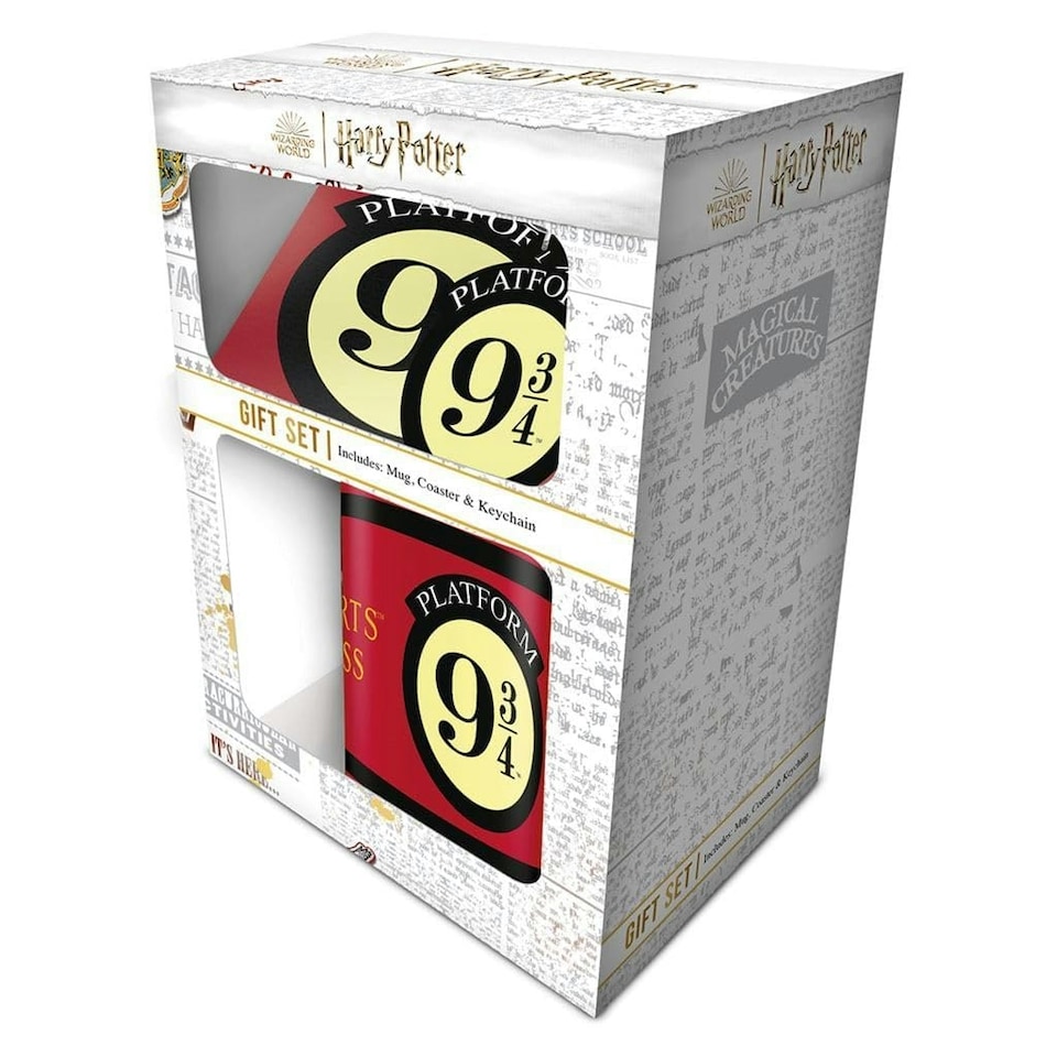 HARRY POTTER (PLATFORM 9 3/4) GIFT SET (MUG, COASTER & KEYCHAIN) - HARRY POTTER N/A