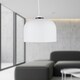 image 3 of Victoria - Black with Frosted Glass Easy Fit Pendant Shade Black | White