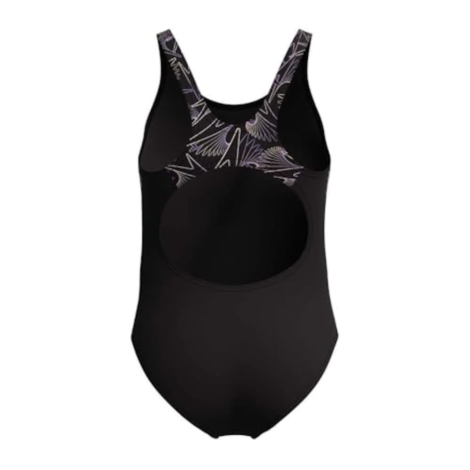 image 1 of Speedo Girls Hyperboom Splice Muscleback Swimsuit Swimming Costume Orange Size 5-6 Years