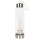 image 1 of Something Different Rose Quartz Glass Water Bottle - Transparent - One Size