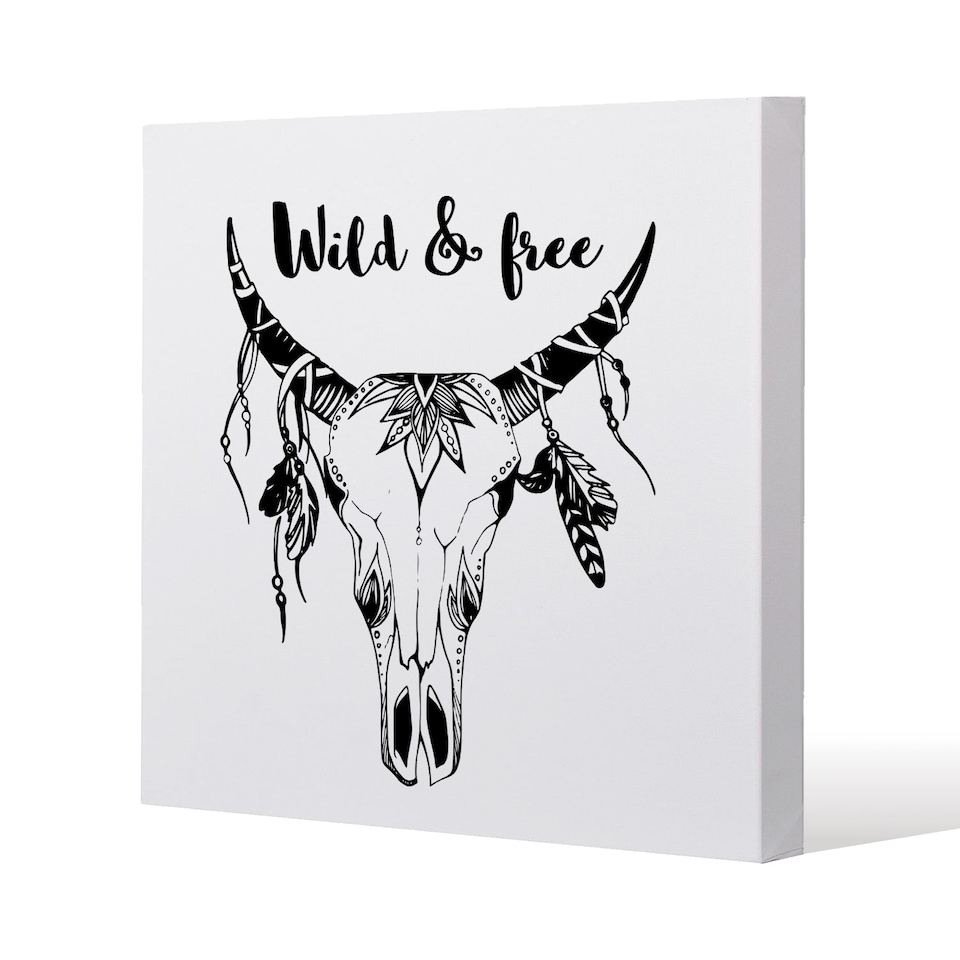 Boho chic Fashion (Canvas Print) / 77 x 77 x 4cm | Multi