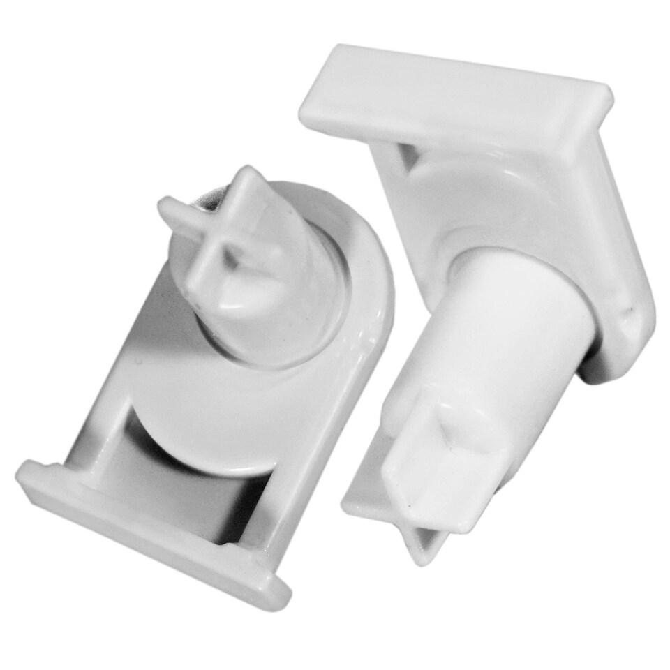 image 1 of SPARES2GO Door Hinge Support Socket for Bosch fits Neff Fridge Freezer (Pack of 2, White) White