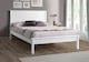 image 1 of 5ft King Size Pure white,wood,wooden low foot end board,solid panel bed frame.Shaker style.