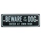 image 4 of Four Garden Gate Signs - 'Beware of Dog' & 'Shut the Gate' Dog Warning Sign