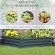 image 3 of Outsunny Raised Garden Bed Metal Patio Backyard Flower Vegetable Plant
