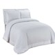 image 1 of Richmond Polycotton Luxury Duvet Cover Set With Pillowcase | White | King | 1