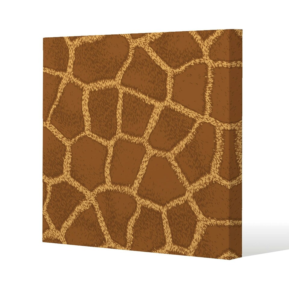 image 1 of Giraffe Print (Canvas Print) 101 x 101 x 4cm