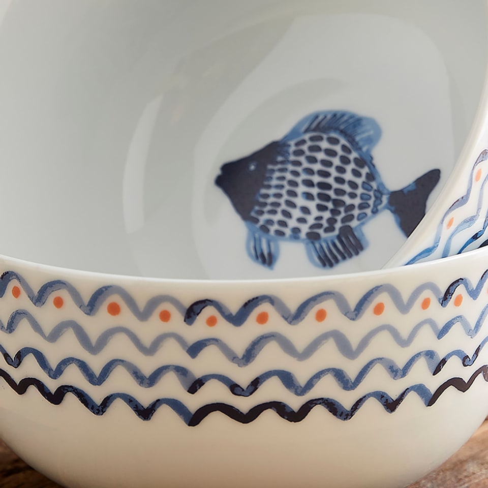 image 1 of Ulster Weavers Catch of the Day Bowl - Porcelain  Multi
