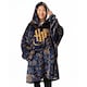 image 1 of Harry Potter Womens/Ladies Embroidered Logo Blanket Hoodie | Blue | Blue | One Size | 1