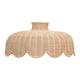 image 1 of ValueLights Neveah Rattan Natural Tapered Ceiling Pendant Shade | Brown