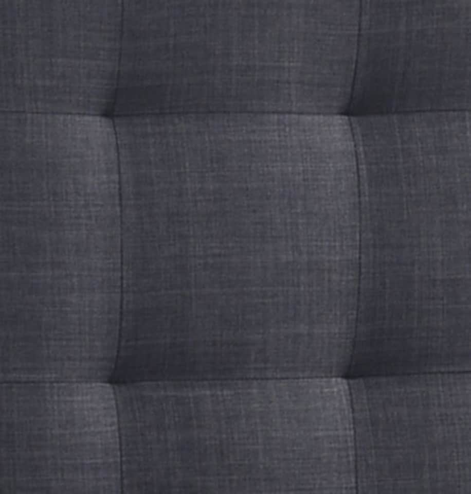 image 1 of 5ft King Size Grey, Woven Linen Fabric Upholstered Bed Frame Bedstead | Grey | Dark Grey | King