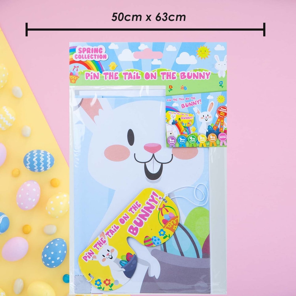 image 1 of vfm-estore Easter Pin the Tail on the Bunny Game 50cm x 63cm Multicolour