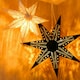image 3 of ValueLights Plug In Christmas 45cm Xmas White Velvet Paper Star with LED Bulb