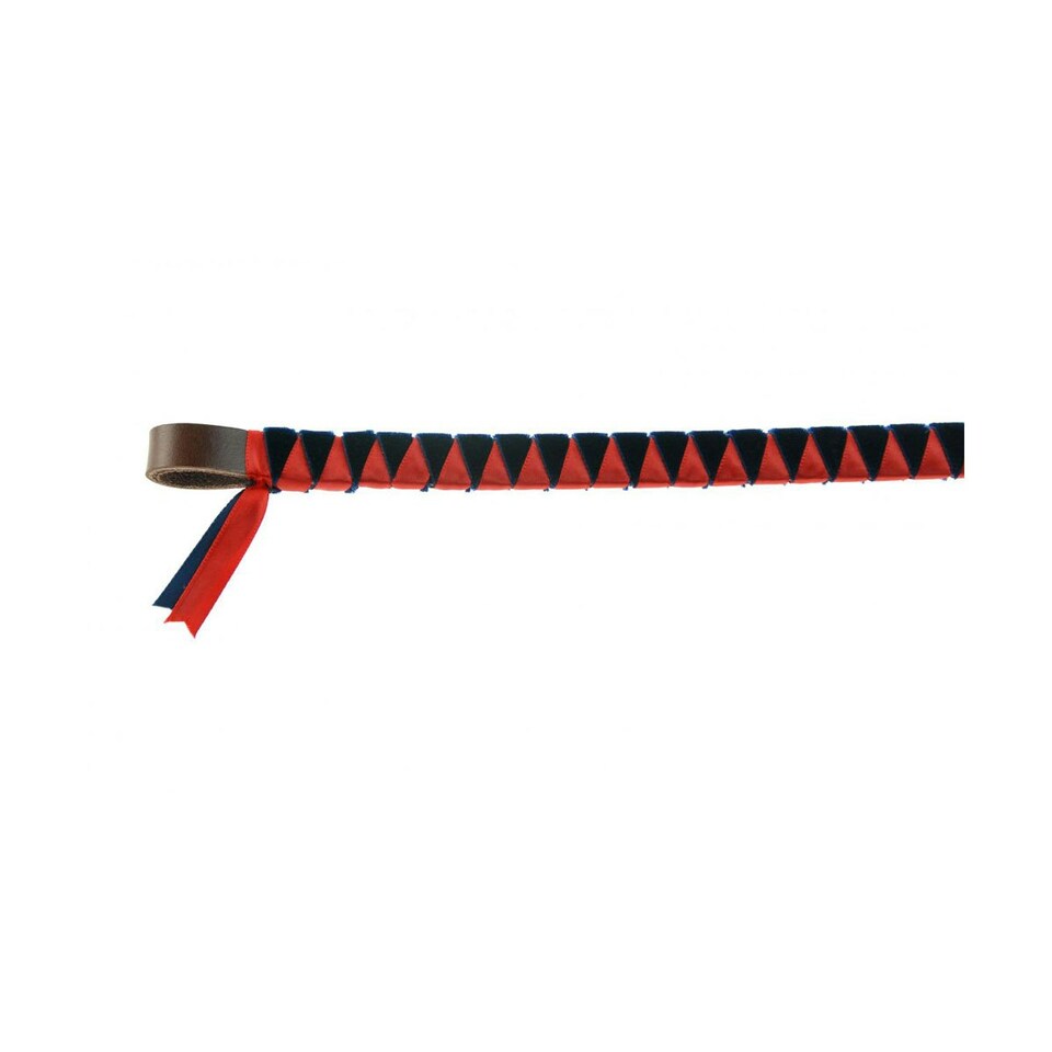ShowQuest Hexham Brow Band - Navy/Red - Full
